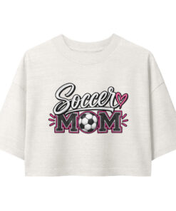 Soccer Mom 2 Womens cropped tee vintage white